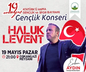 Osmangazi Belediyesi'nden 1. Gençlik Yürüyüşü ve Haluk Levent konseri