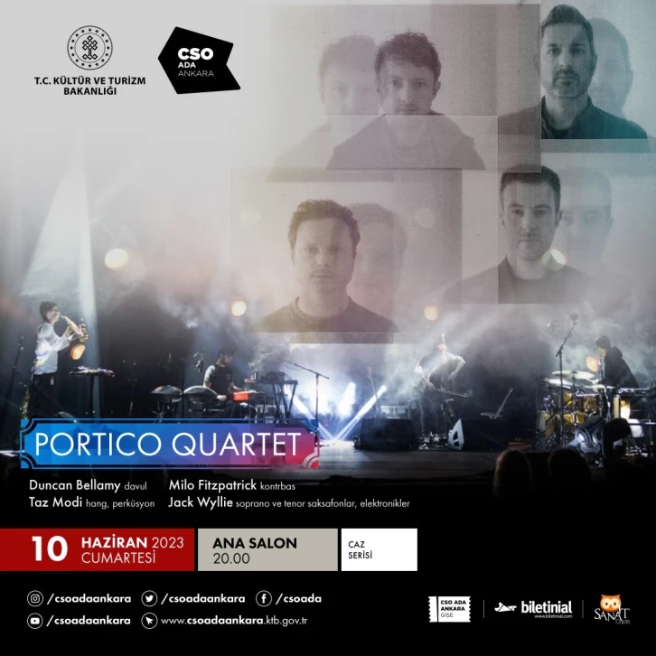 Portico Quartet ilk Ankara konseri için CSO ADA Ankara’ya geliyor
