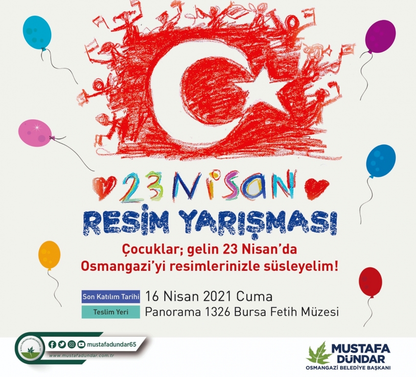 Osmangazi Belediyesi'nden 23 Nisan'a özel yarışma