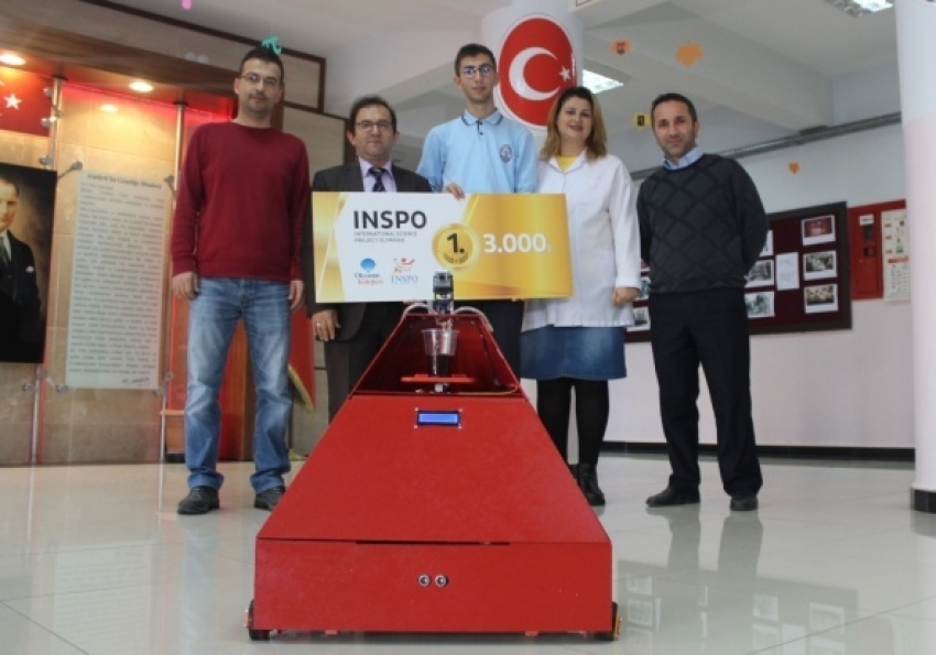 Türk öğrencinin robotu birinci oldu!