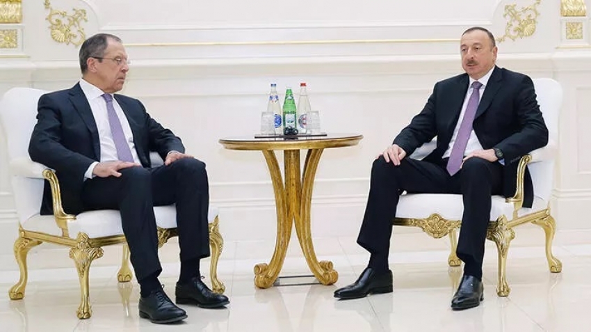 Aliyev, Rusya Dışişleri Bakanı Lavrov'u kabul etti