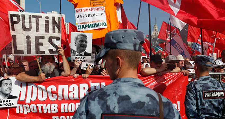 Rusya'da hükümet karşıtı protesto