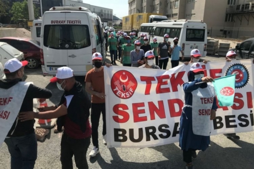 Bursa'daki o fabrikada işçiler üretimi durdurdu
