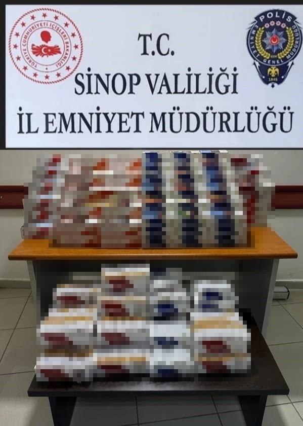 Sinop’ta 45 bin 600 makaron ele geçirildi: 1 gözaltı
