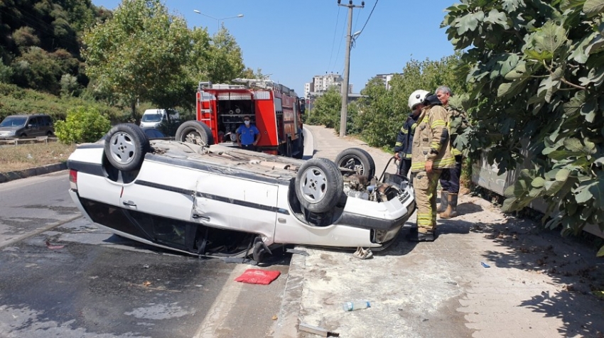 Bursa'da trafik kazası:1 yaralı