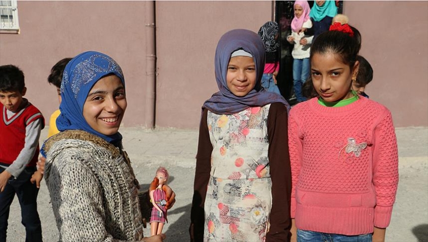 Suriyeli öğrencilerin Türkçe sevinci