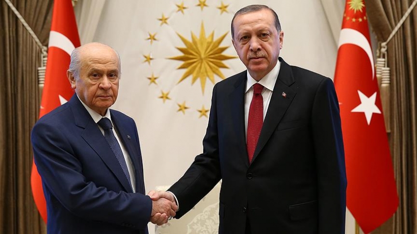 Cumhurbaşkanı Erdoğan ile MHP Genel Başkanı Bahçeli görüştü