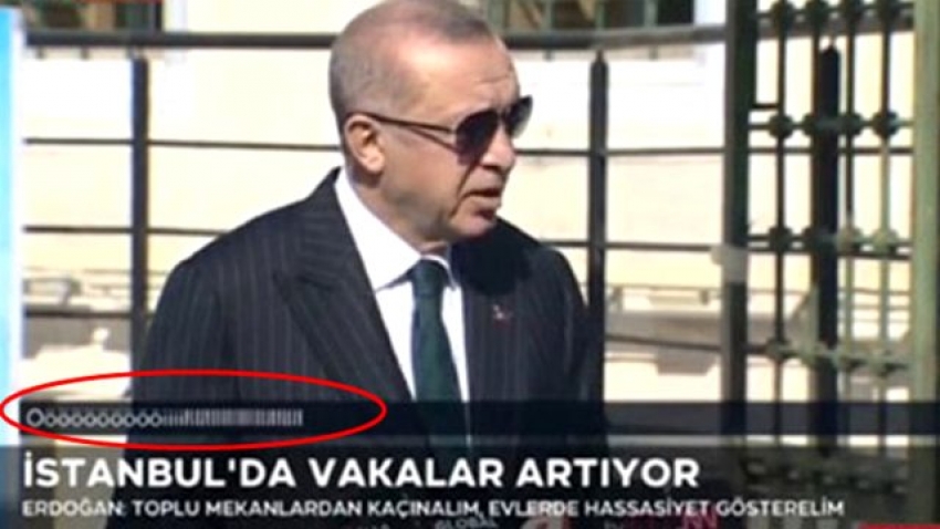 Cumhurbaşkanı Erdoğan konuşurken TRT'de yapılan büyük hata!