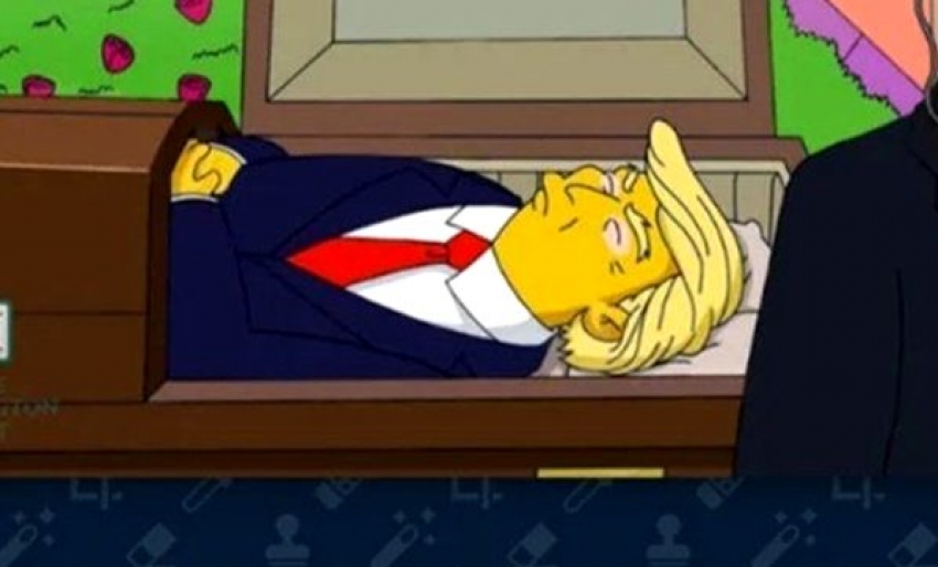 Simpsonlar ,Trump'ın koronaya yakalanmasını bildi