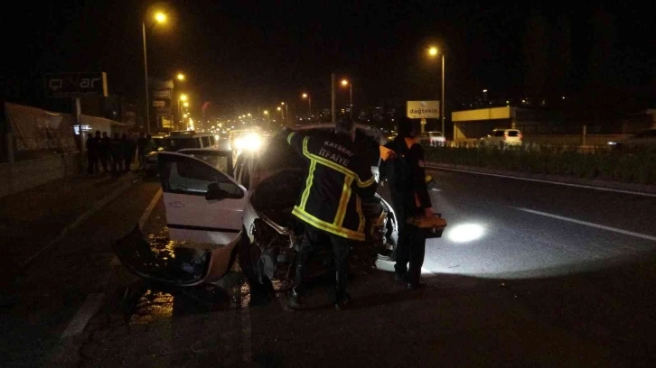 Kayseri'de trafikte makas terörü: 1 ağır yaralı 