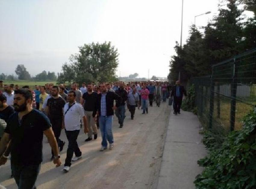 Bursa'da cam işçilerinden eylem!