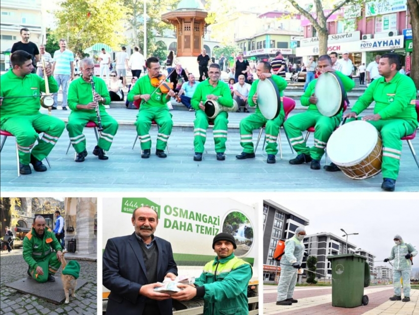 Osmangazi Belediyesi'nin temizlik kahramanları