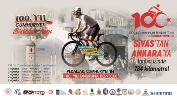 100.Yıl Cumhuriyet Bisiklet Turu’nun 2. etabında bisikletçiler, Amasya’dan Havza’ya pedal çevirecek