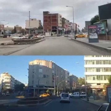 6 Şubat depremleri sonrası cadde ve sokaklar tanınmayacak hale geldi
