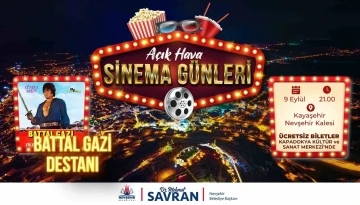 Açık hava sinema günleri “Battal Gazi Destanı” ile devam ediyor

