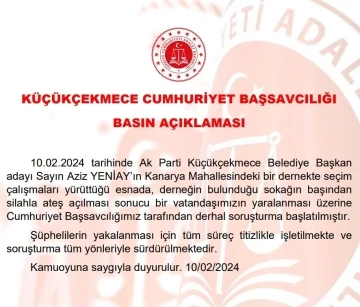 AK Parti’li Aziz Yeniay’ın seçim temasları sırasındaki silahlı saldırıyla ilgili soruşturma başlatıldı
