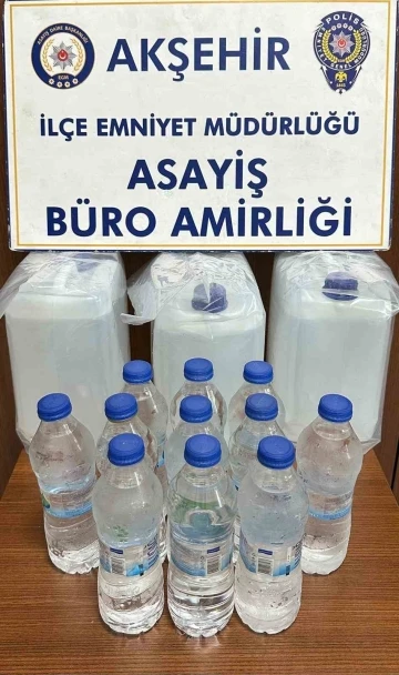 Akşehir’de kaçak içki operasyonu
