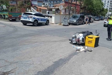 Alanya’da otomobil ile motosiklet çarpıştı: 1 yaralı
