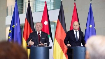 Almanya Başbakanı Scholz ve Ürdün Kralı 2. Abdullah, Gazze'deki insani durumdan kaygılı