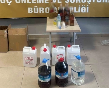 Ankara’da sahte alkol üretimi yapan şahıs yakalandı
