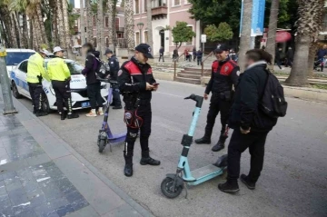 Antalya’da eş zamanlı elektrikli scooter denetimi: 210 sürücüye ceza, 155 scooter trafikten men
