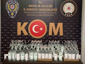 Antalya’da sahte içki operasyonunda 5 şahsa işlem yapıldı

