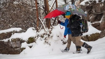 Ardahan'ın Damal ve Posof ile Ağrı'nın Hamur ilçesinde eğitime kar engeli