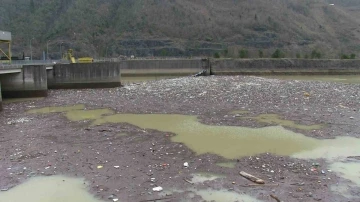 Artvin’deki sel Muratlı Baraj Gölü’nü çöplüğe çevirdi
