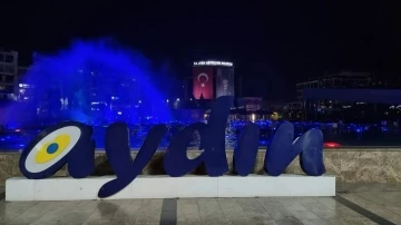 Aydın Büyükşehir Belediyesi  mavi ışıkla diyabete dikkat çekti