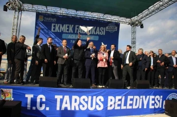 Aylık 110 bin kapasiteli Tarsus Ekmek Fabrikası törenle açıldı
