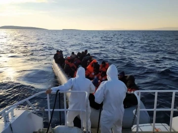 Ayvalık’ta 41 düzensiz göçmen kaçamadı!