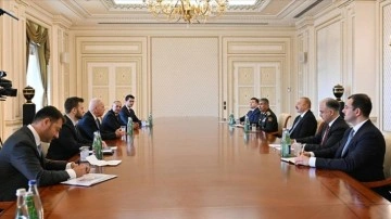 Azerbaycan Cumhurbaşkanı Aliyev, İsrail Savunma Bakanı Gallant'ı kabul etti