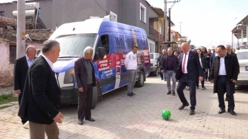 Babadağ’da adaylar birbiriyle futbol oynadı
