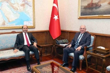 Bakan Güler, Mısır’ın Ankara Büyükelçisi Elhamamy’i kabul etti
