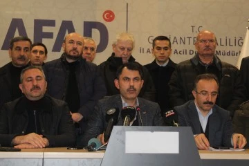 Bakan Kurum:&quot;Gaziantep’te toplam can kaybı 3 bin 273”   