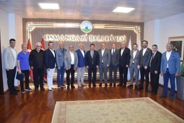 BALKANTÜRKSİAD'dan Osmangazi Belediye Başkanı Erkan Aydın'a ziyaret 