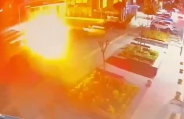 Başakşehir’de  el bombalı saldırı anı kamerada
