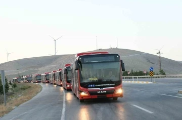 Başkan Altay: &quot;Alımını yaptığımız 50 doğal gazlı ve hibrit otobüsün 8’i daha şehrimize geldi&quot;
