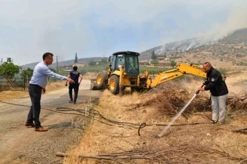 Başkan Öküzcüoğlu Alaşehir’deki yangın bölgesinde
