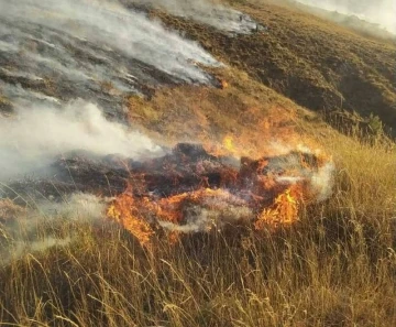 Bayburt’un farklı köylerinde çıkan örtü yangınlarına müdahale edildi
