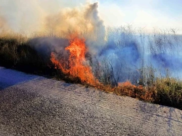 Beyşehir ve Hüyük’te çıkan anız yangınları tedirgin ediyor
