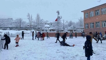 Bingöl’de kar yağışı nedeniyle tüm okullar tatil edildi
