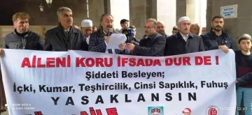 Bitlis’te ‘Aileni koru, ifsada dur de’ basın açıklaması yapıldı
