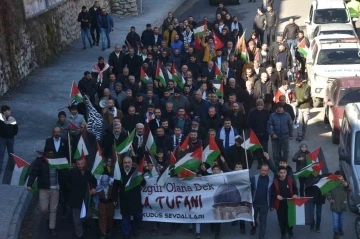 Bitlis’te ‘Filistin İçin Yürüyoruz’ etkinliği düzenlendi

