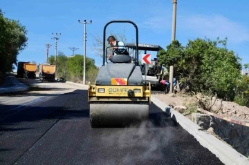 Bodrum Belediyesi yol yapım çalışmalarına devam ediyor
