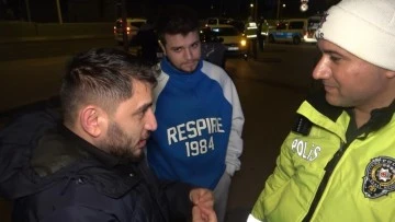 Bursa'da 2 hafta önce alkollü yakalandığı uygulamaya bu sefer ehliyetsiz girdi