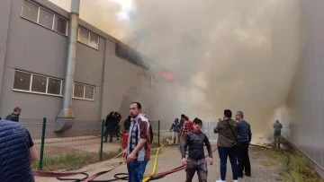 Bursa'da fabrika yangını 