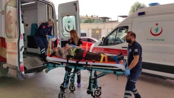 Bursa'da iş kazası: Bir işçi baş üstü yere çakıldı 