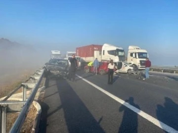 Bursa'da korkunç kaza: 10 araç birbirine girdi