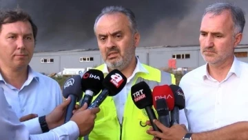 İnegöl'deki fabrika yangınları için Başkan Aktaş'tan açıklama